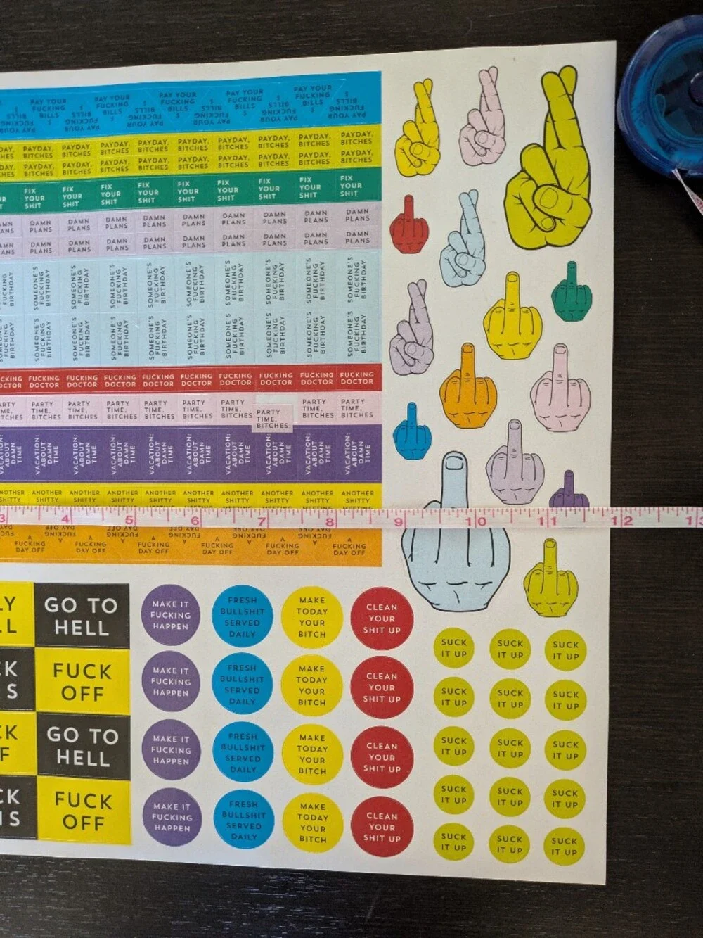 2/$18 2020 Get Your Sh*t Together Calendar Stickers